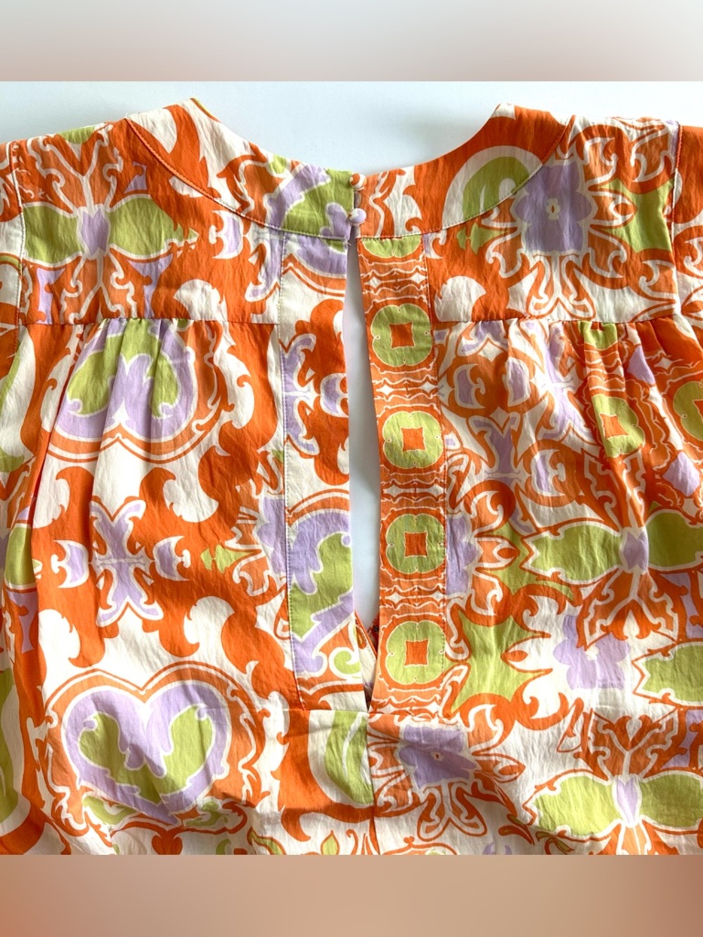Maeve by Anthropologie Printed V-Neck Tunic Dress | XL Petite | GUC - Picture 13 of 16